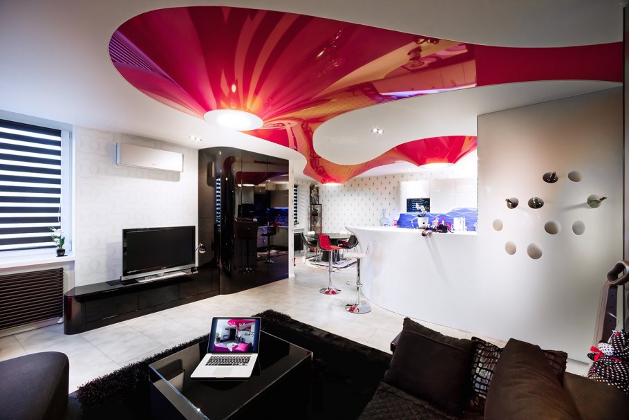 Необычные натяжные потолки