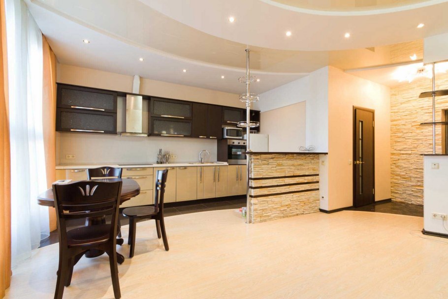 Подвесной потолок на кухне