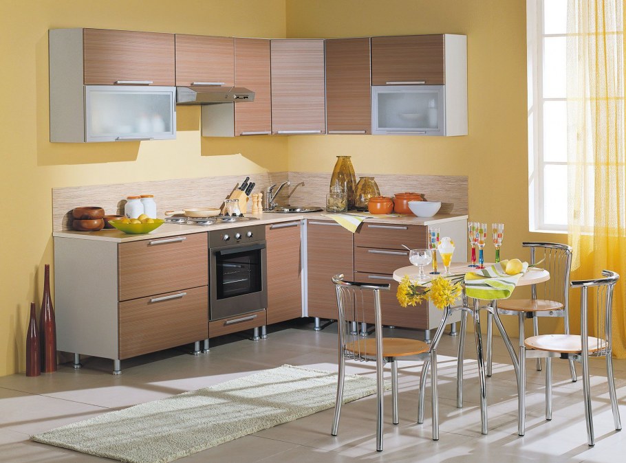 Черно белая кухня