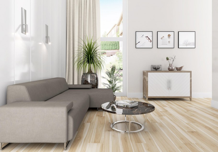 Керамогранит laparet Epica светло бежевый ректифицированный 20х120