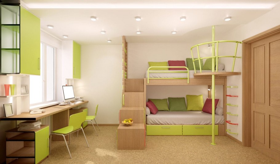 Планировка детской для двух детей