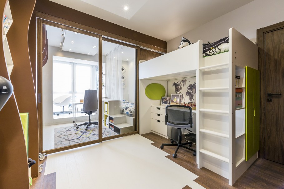 Зонирование детской комнаты для мальчика