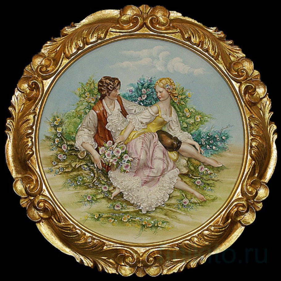 Картина в круглой раме