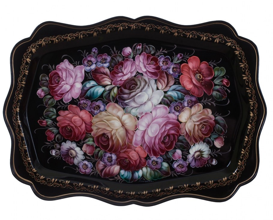 Жостовская роспись в интерьере