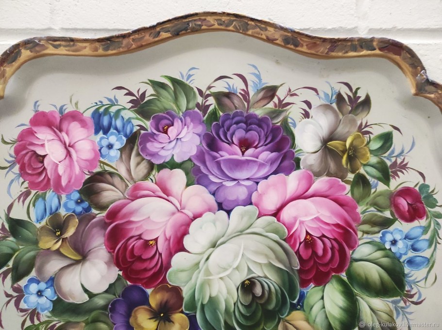 Жостовская роспись в интерьере