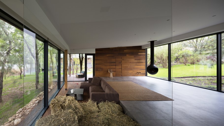 Проект загородного дома в стиле лофт