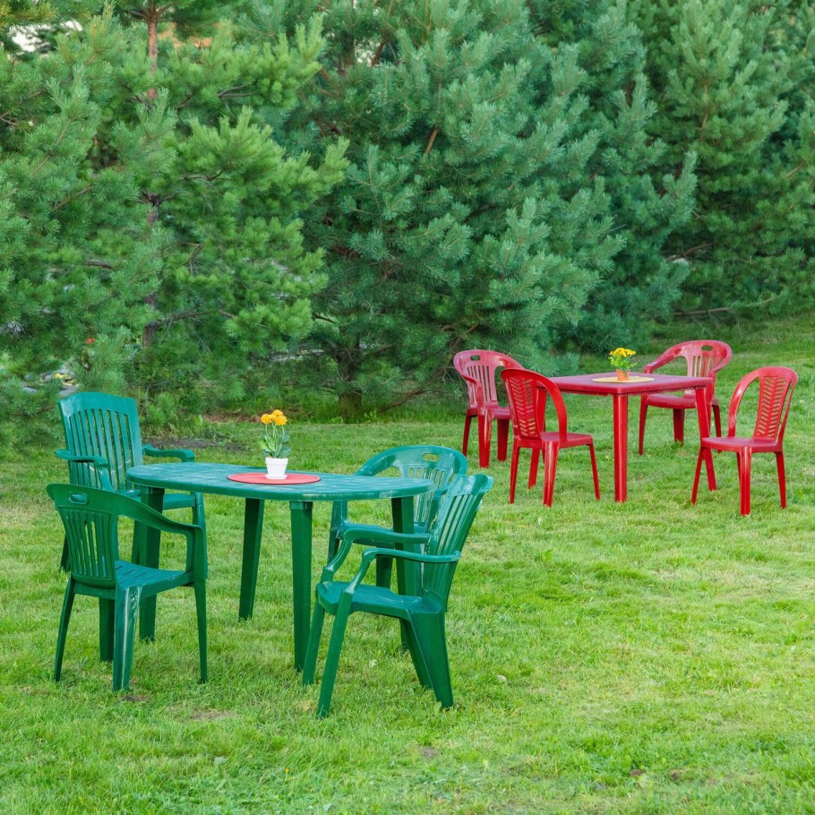 Садовые столы и стулья пластиковые