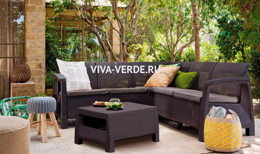 Угловой диван Keter Corfu Relax