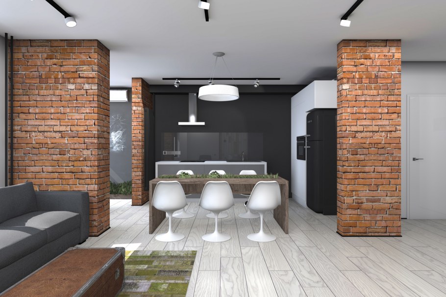 Колонны в стиле лофт