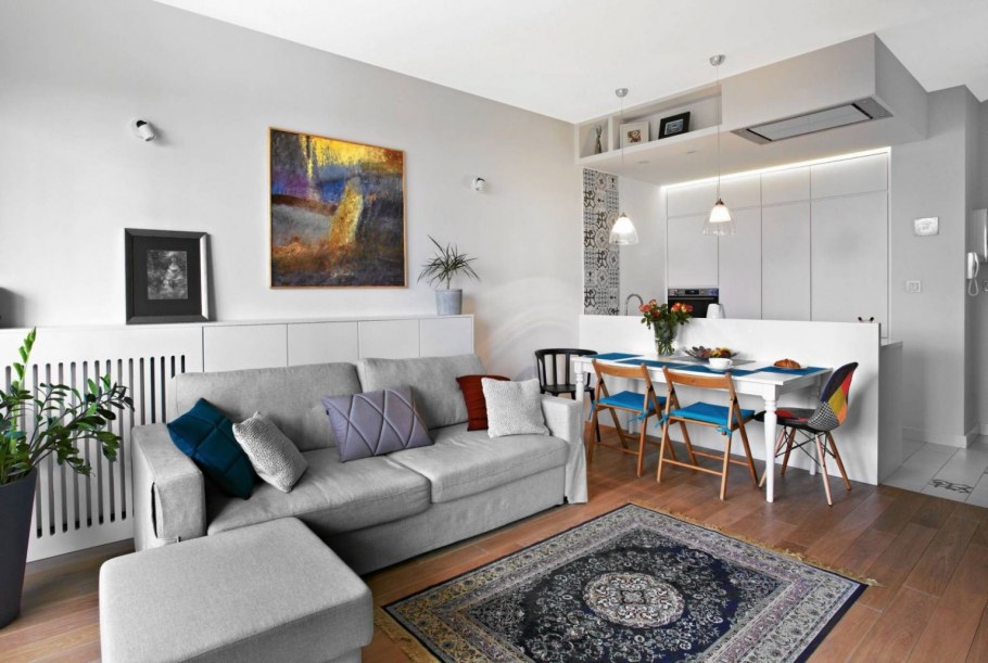 Квартира студия расстановка мебели