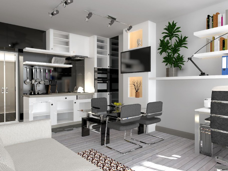 Мебель для квартиры студии 30 кв.м