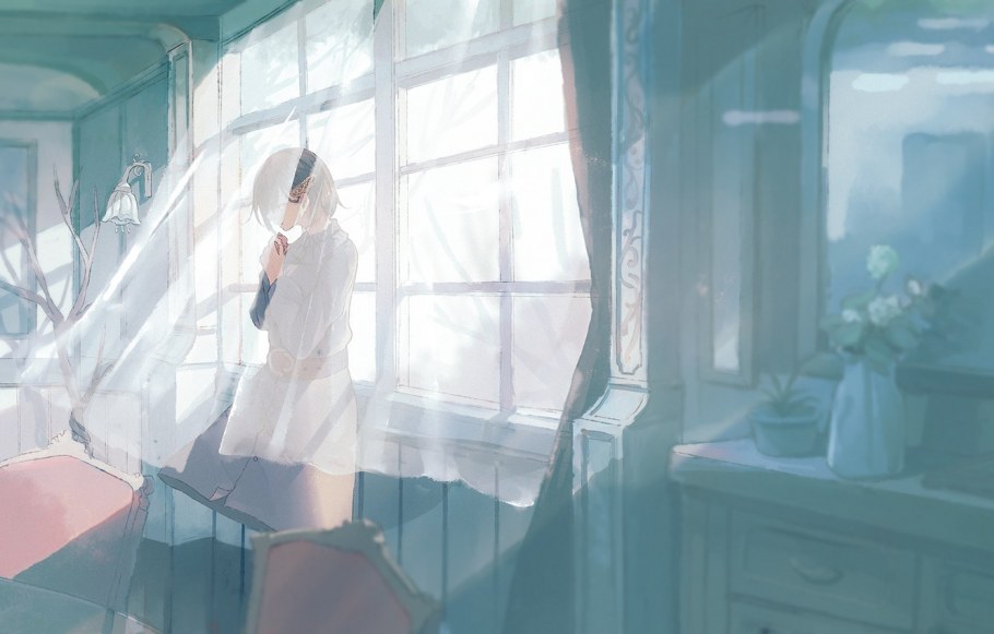 Белая комната без мебели