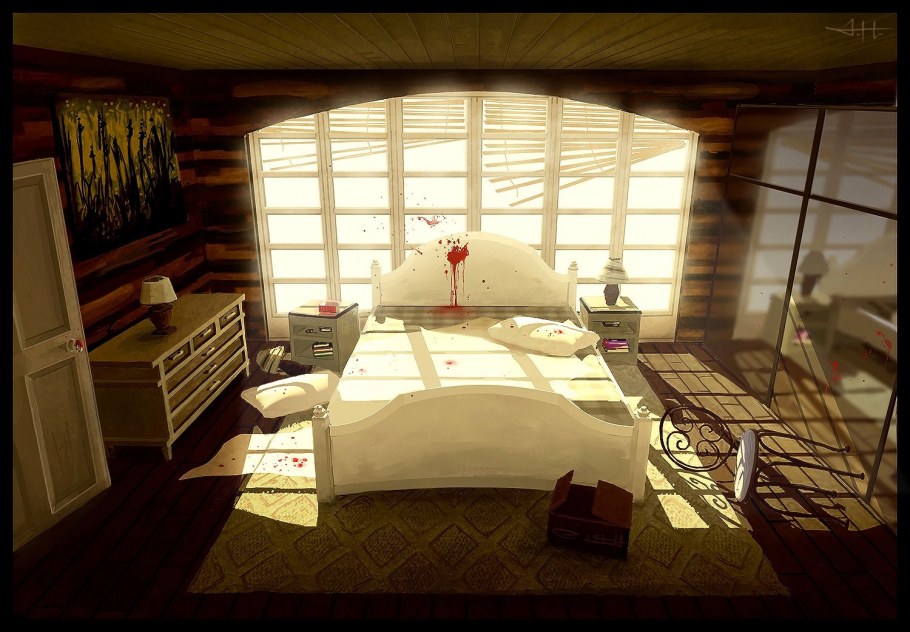 Спальная комната арт