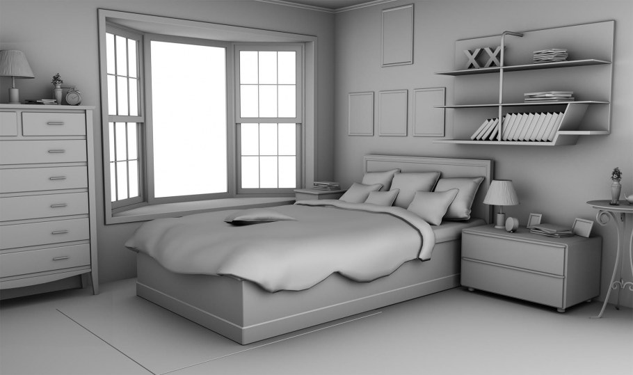 3ds Max комната