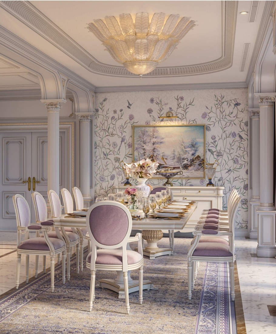 Роскошный интерьер столовой
