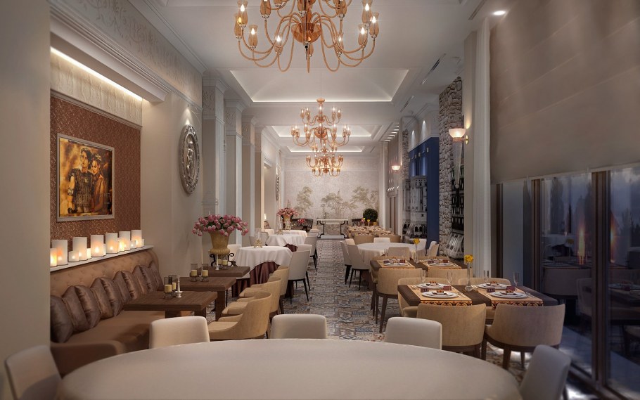 Классические интерьеры в особняке