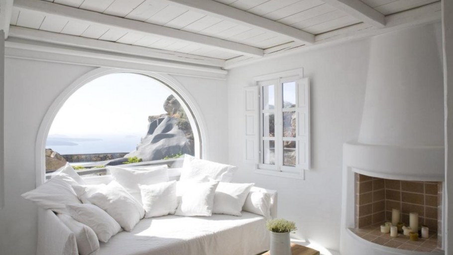 Санторини Греция интерьеры