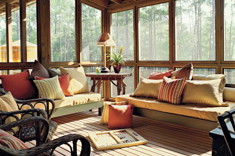 Красивые застекленные веранды