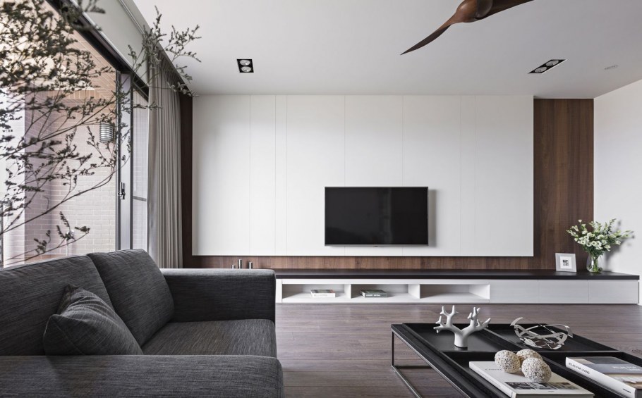 Телевизор в интерьере Минимализм