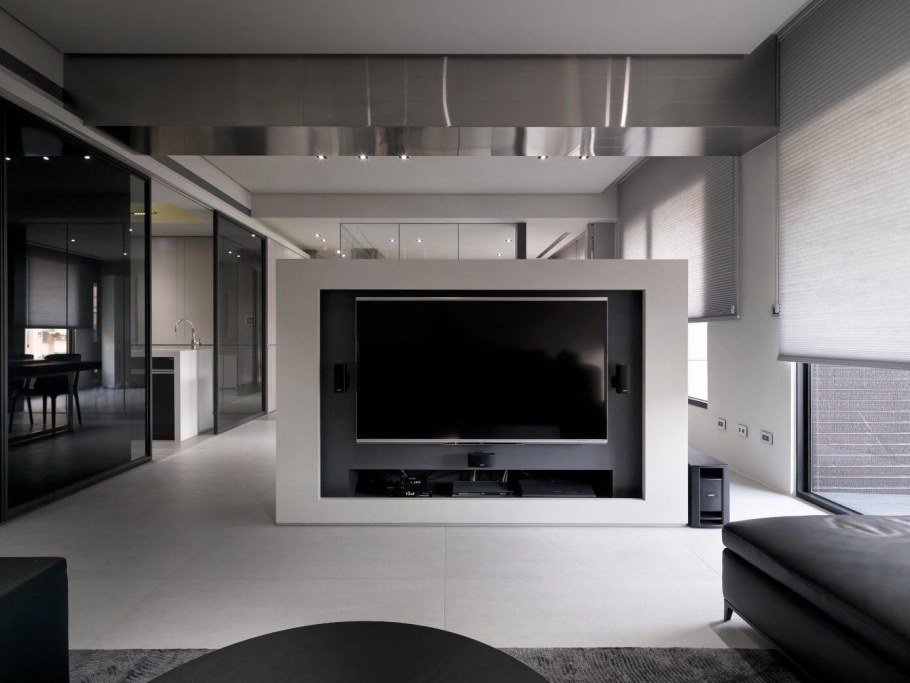 Гостиная с телевизором Минимализм