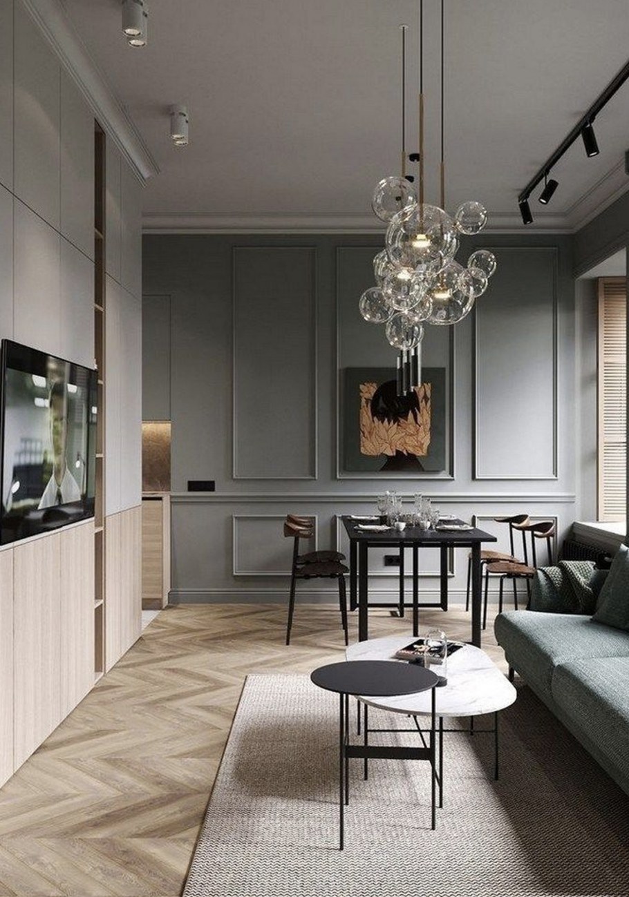 Гостиная в стиле Неоклассика и лофт