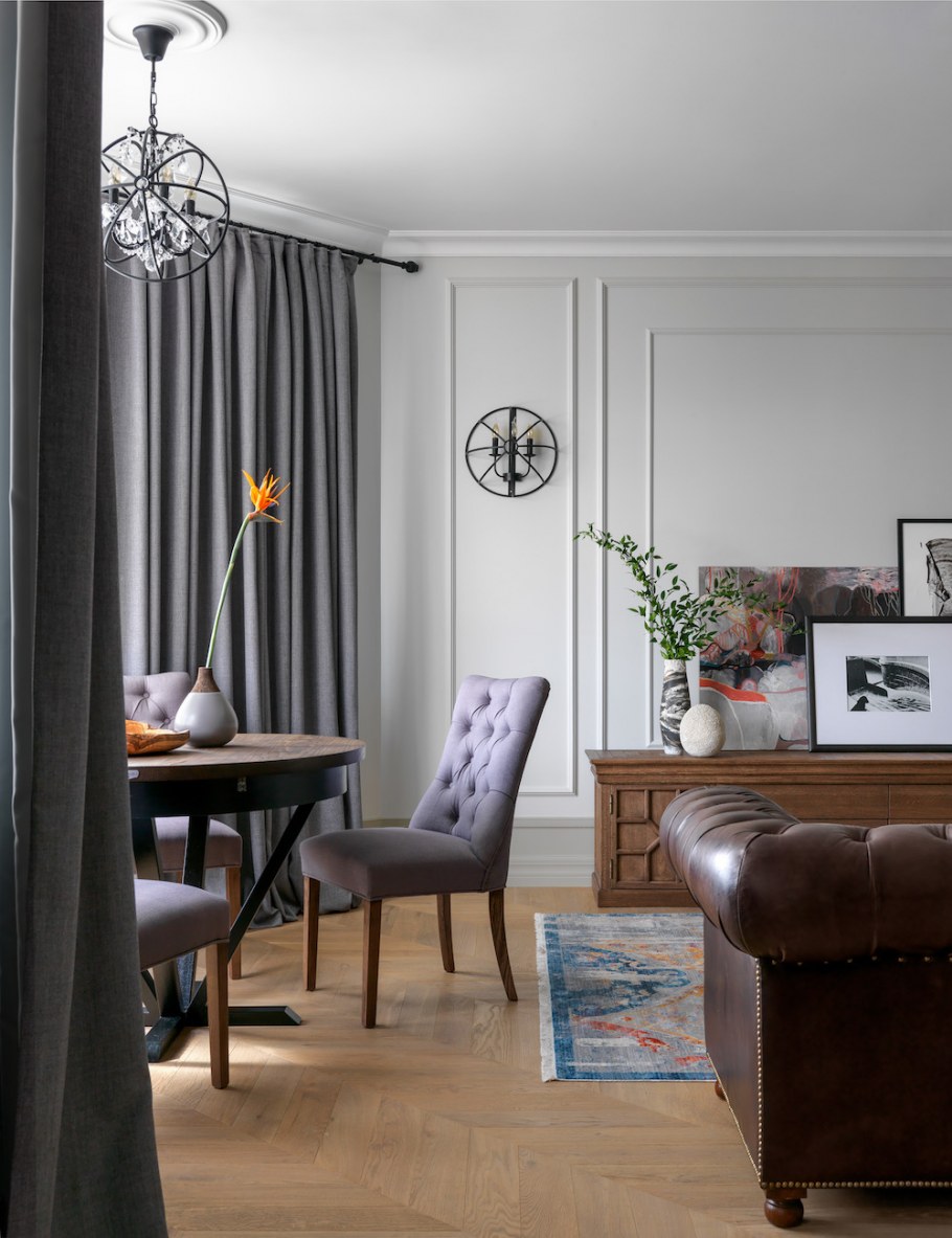 Классика с элементами лофта в интерьере