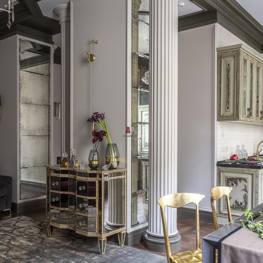 Классика и элементы лофт кухня