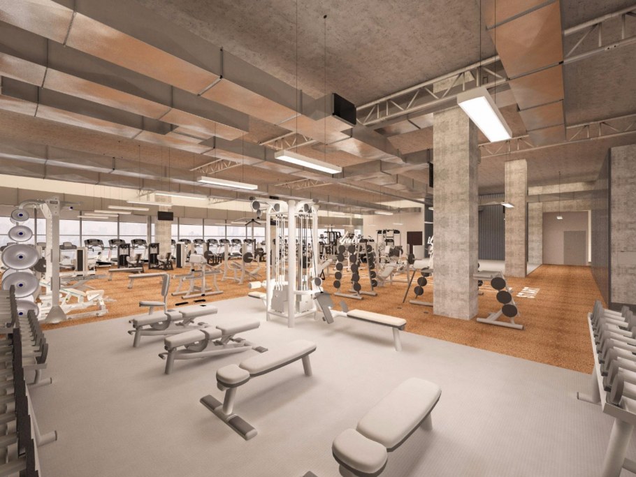 Тренажерная комната для девушки в доме