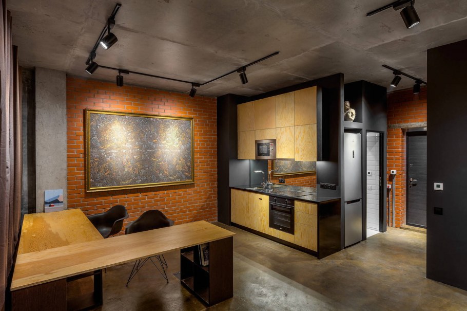 Дизайн кухни в стиле лофт