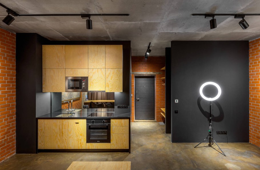 Кухня лофт в офисе