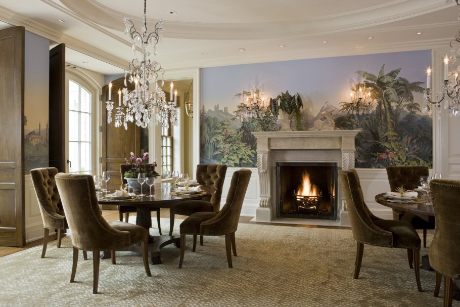 Камин в английском стиле