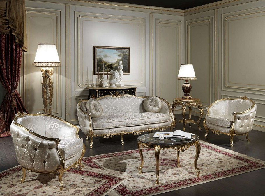 Гостиная стиль италиан классика