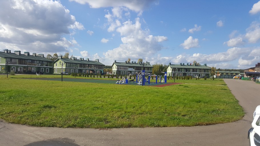 Застройка микрорайона среднеэтажная цветная