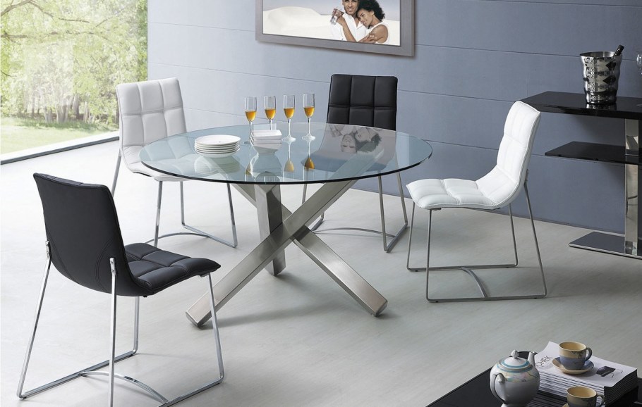 Обеденная группа 120х70 Hugo-s белый и 4 стула alan (White)