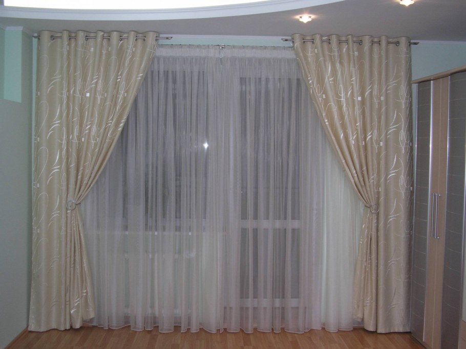 Тюль на люверсах в зал