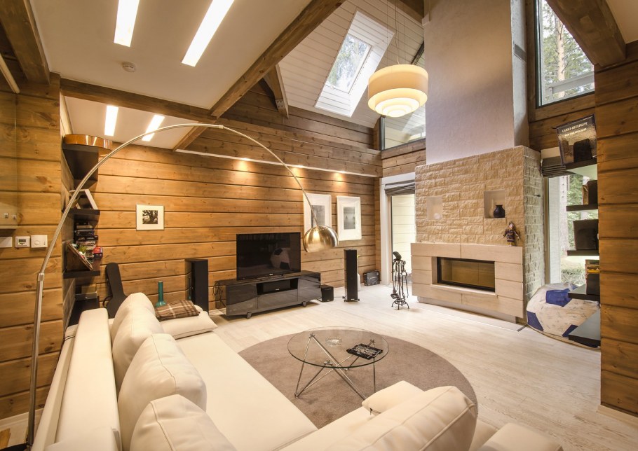 Интерьер финского деревянного дома