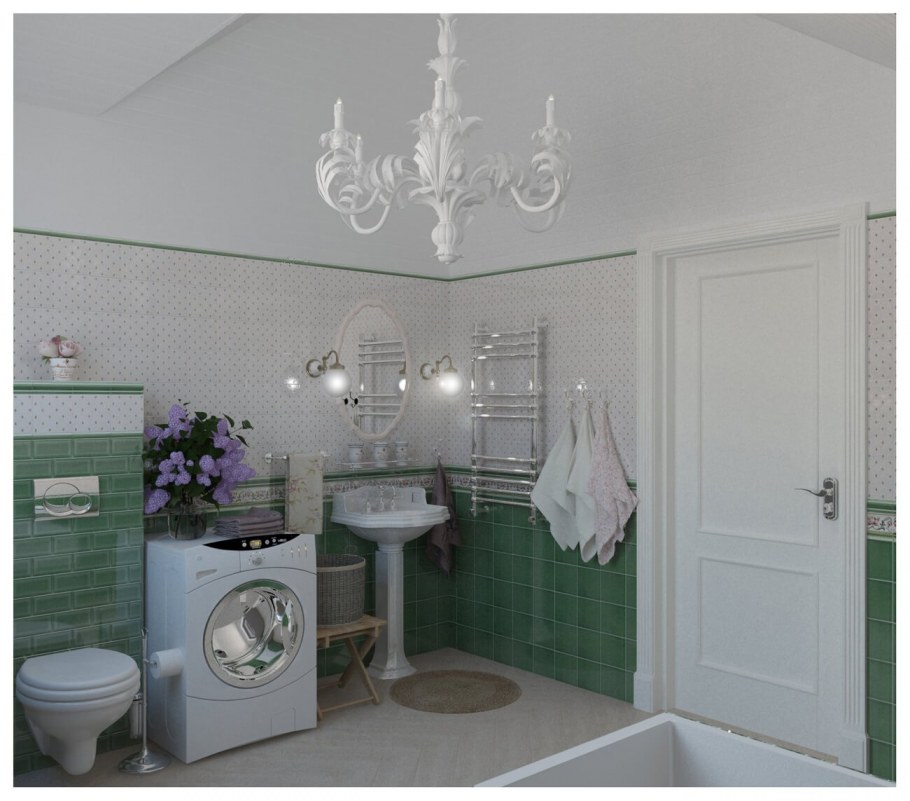 Ванная в стиле Прованс 3кв.м