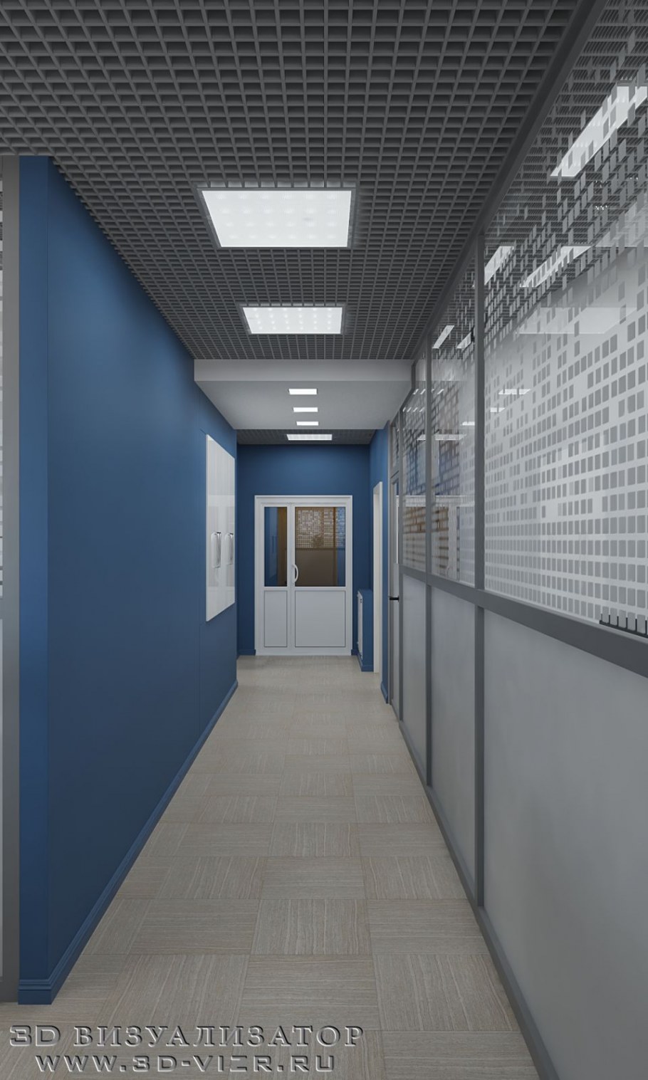 Цвет коридора в офисе
