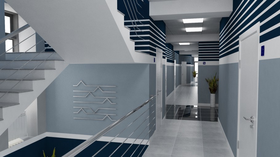 Офисный коридор в Старом здании