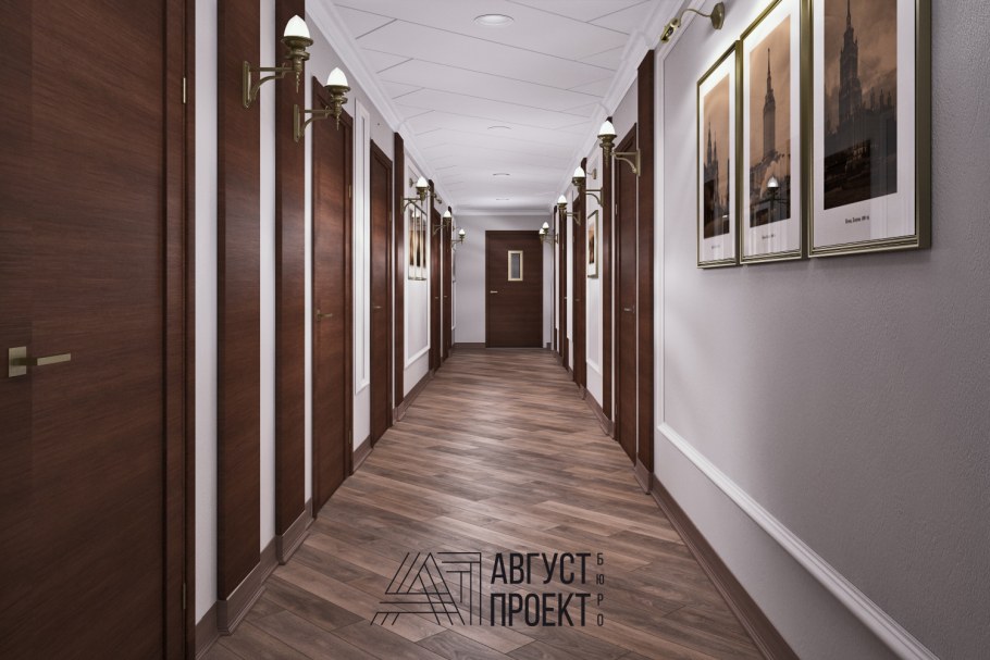 Интерьер офисного коридора