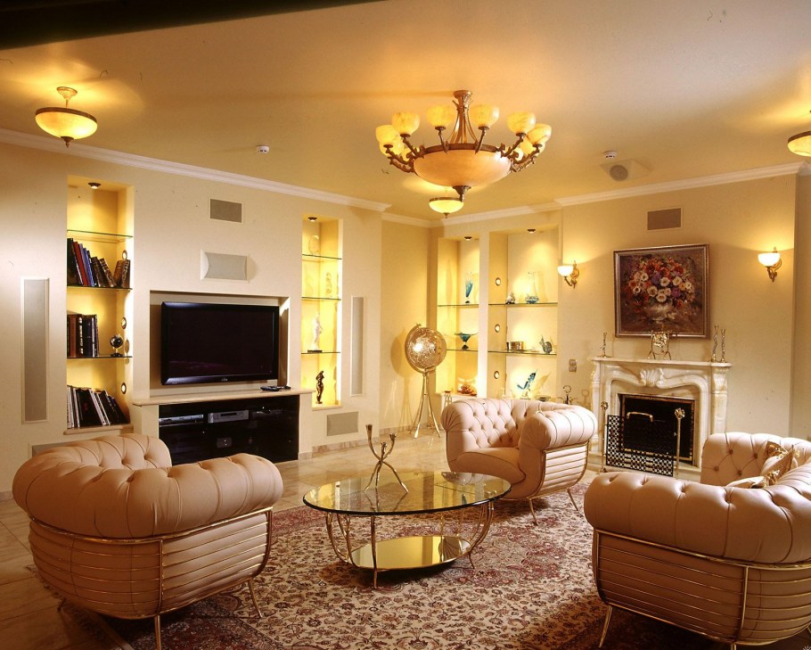 Красивые гостиные комнаты