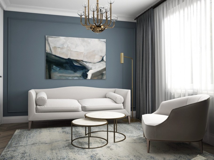 Гостевая комната с диваном в современном стиле