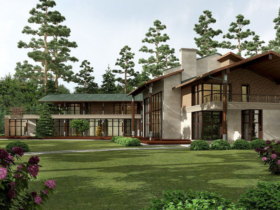 Рустикальный стиль фасад