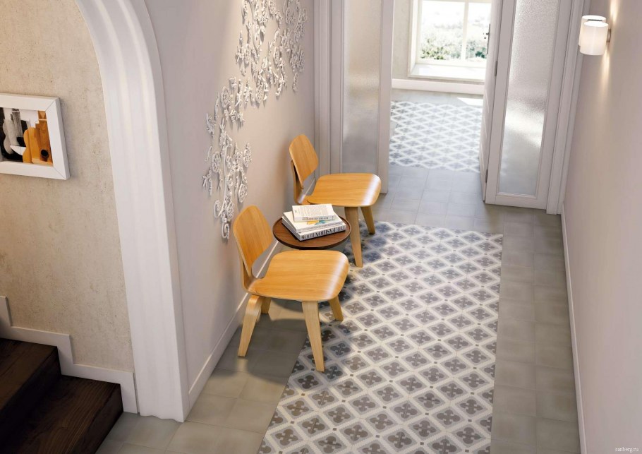 Плитка пэчворк в коридоре