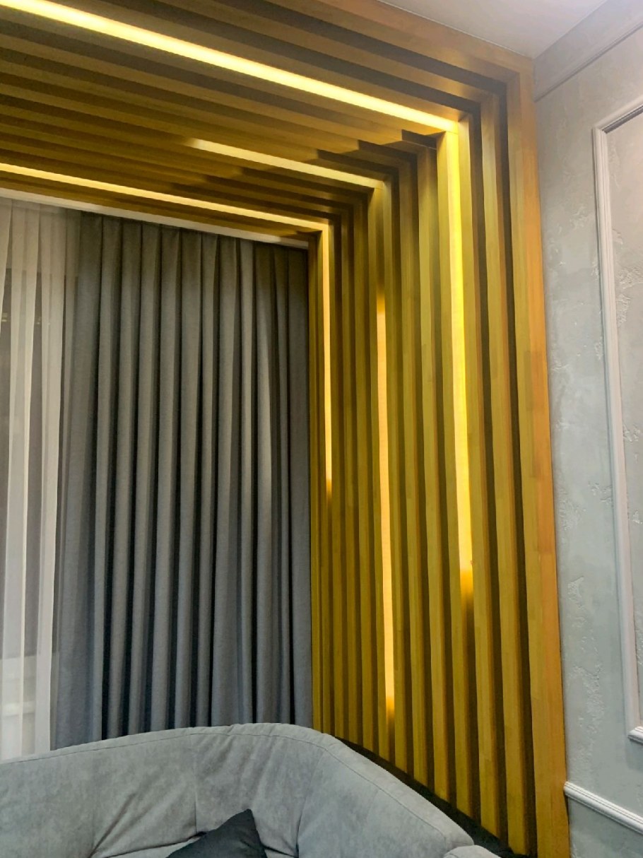 МДФ панель "вертикальные рейки" h2530