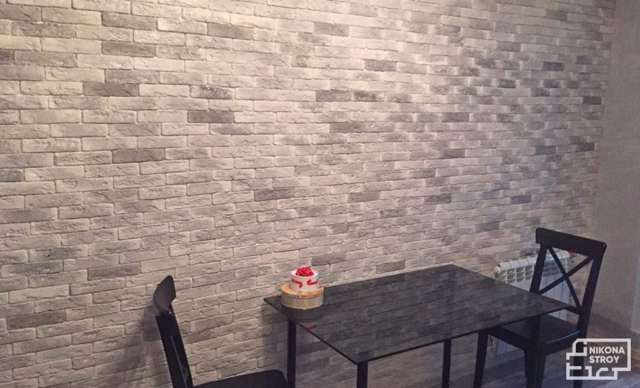 Декоративная штукатурка для внутренней отделки кухни кирпич
