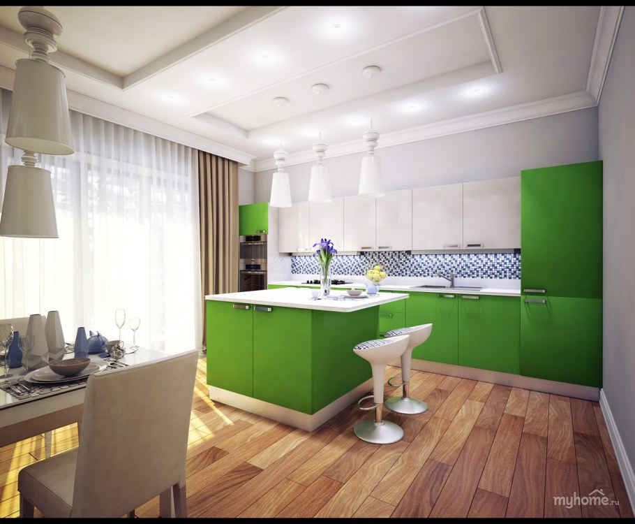 Кухонный гарнитур "Стендмебель" с фотопечатью 1,8