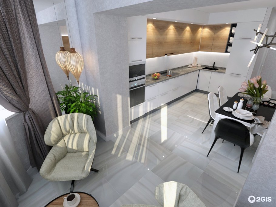 Фотореалистичная 3d визуализация интерьера