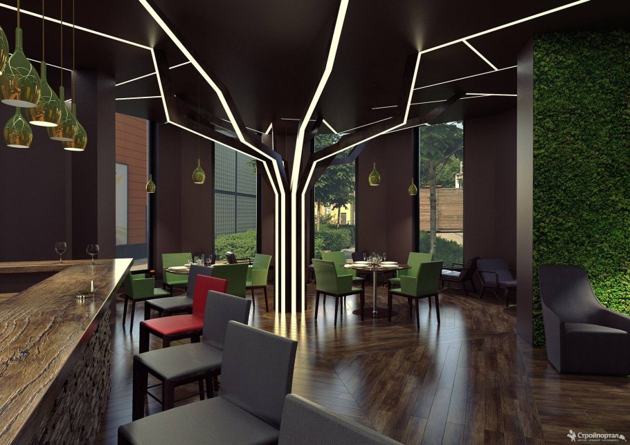 Визуализация интерьера ресторана