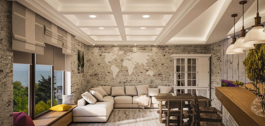 Визуализация интерьера комнаты